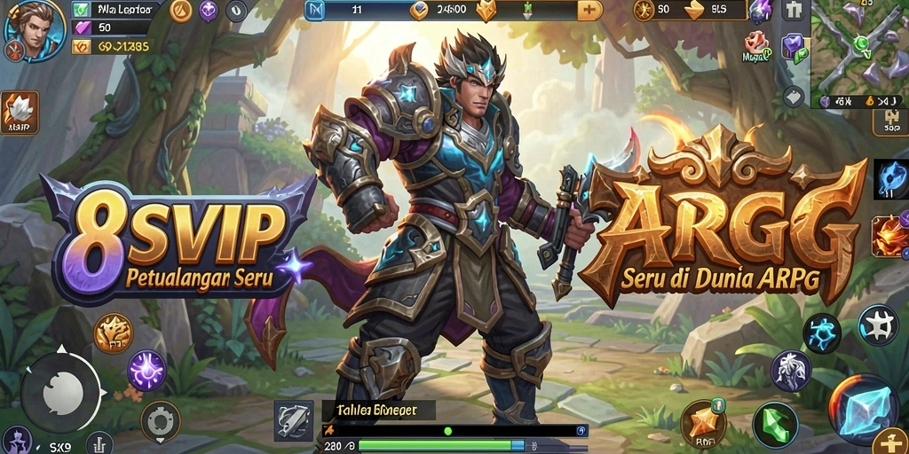 Tampilan gameplay seru dalam 8SVIP dengan aksi ARPG yang mendebarkan.
