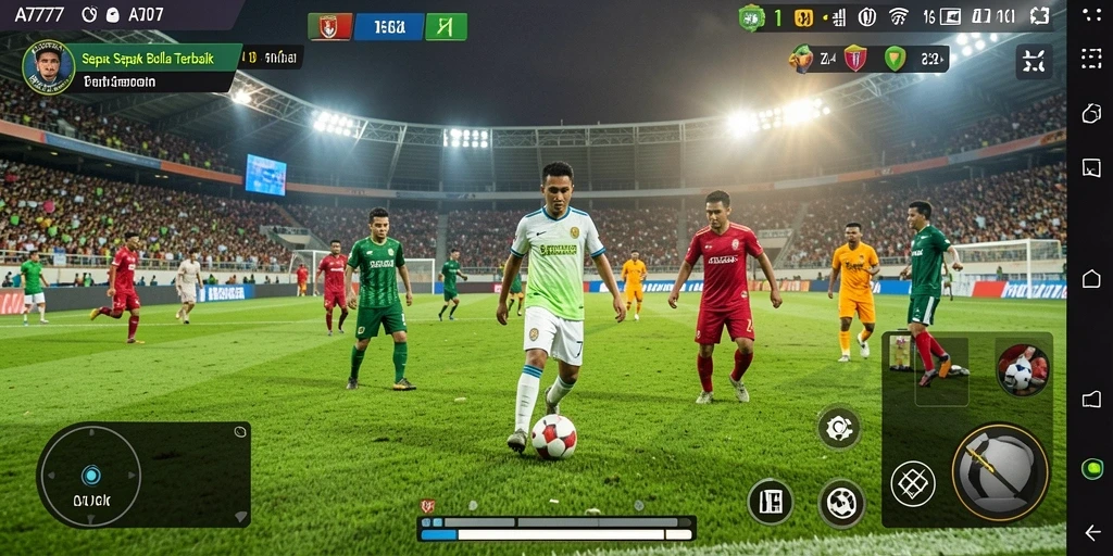 Gameplay menarik di A7777 dengan tim sepak bola yang bersaing.