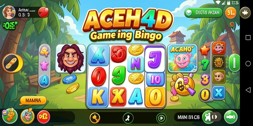 Tampilan gameplay seru di ACEH4D dengan angka Bingo yang memukau.