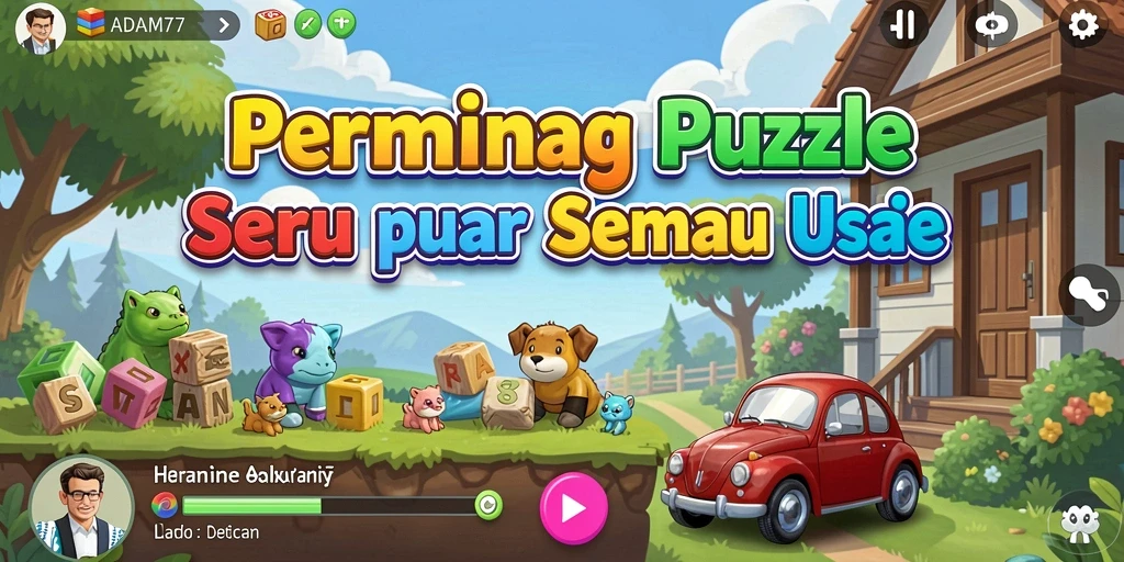 Tampilan gameplay ADAM77 dengan tantangan Puzzle yang menarik.