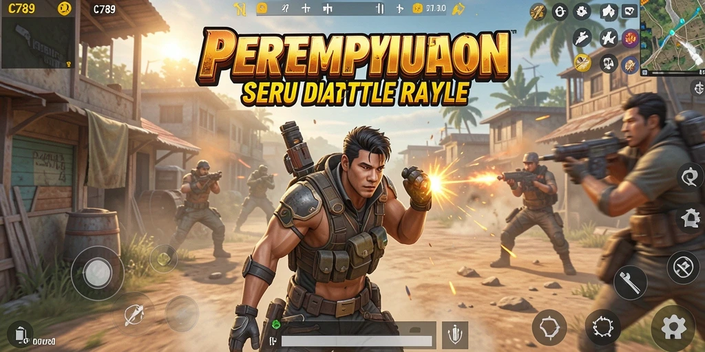 Tampilkan gameplay seru dari C789 dengan pertempuran intens.