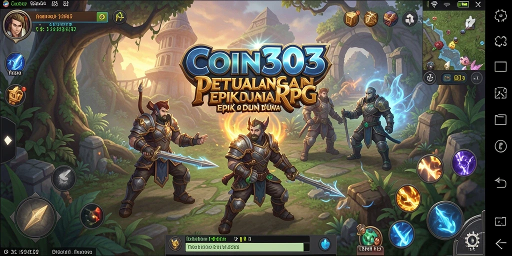Tampilan gameplay RPG COIN303 yang menarik dan penuh aksi.