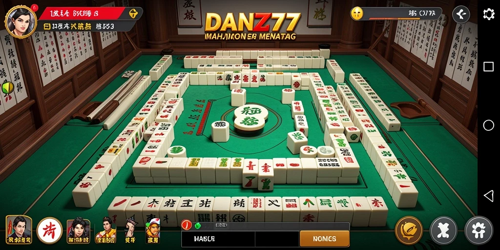 Tampilan menarik dari gameplay Mahjong di DAN777.