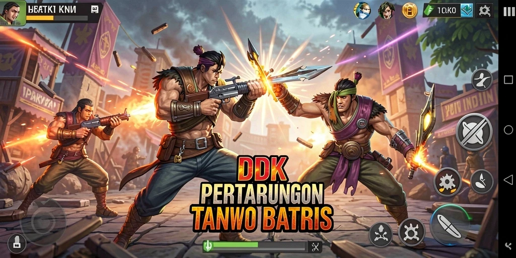 Screenshot DKK menampilkan aksi pertarungan yang mendebarkan.