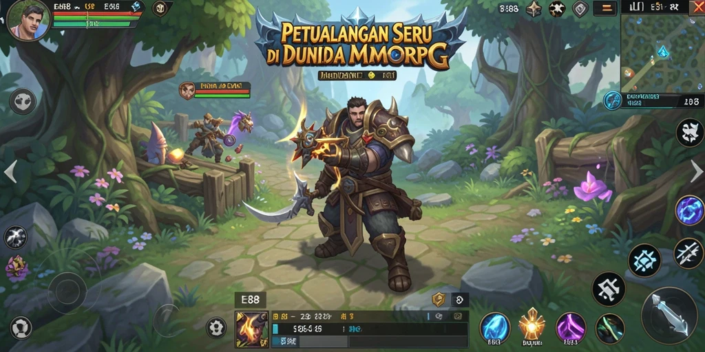 Tampilan gameplay E88 yang spektakuler dalam dunia MMORPG.