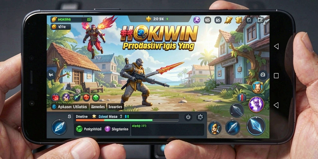 Tampilan utama HOKIWIN dengan fitur utilitas yang lengkap.