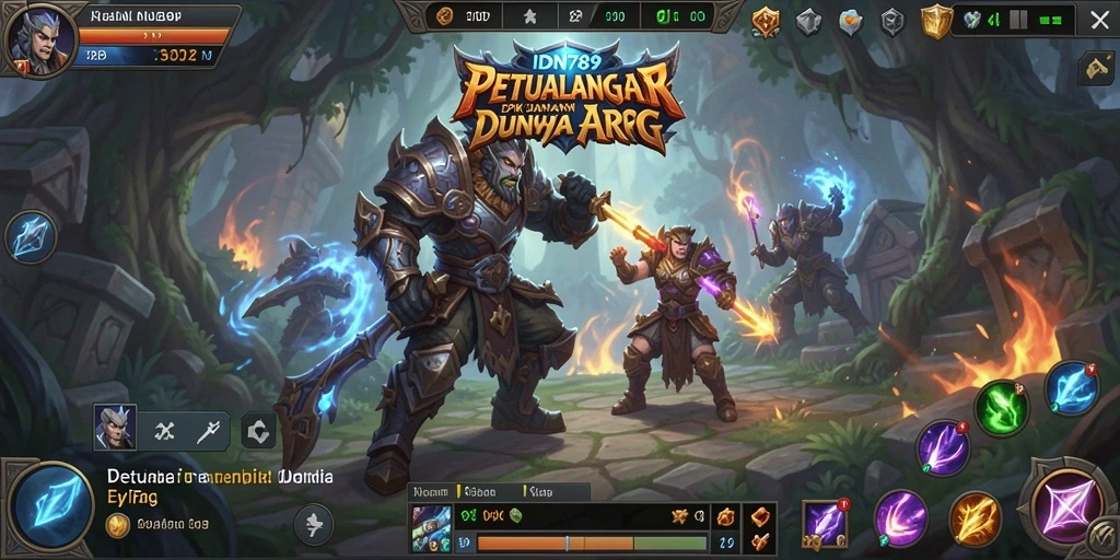 Tampilan gameplay ARPG yang mendebarkan di IDN789.