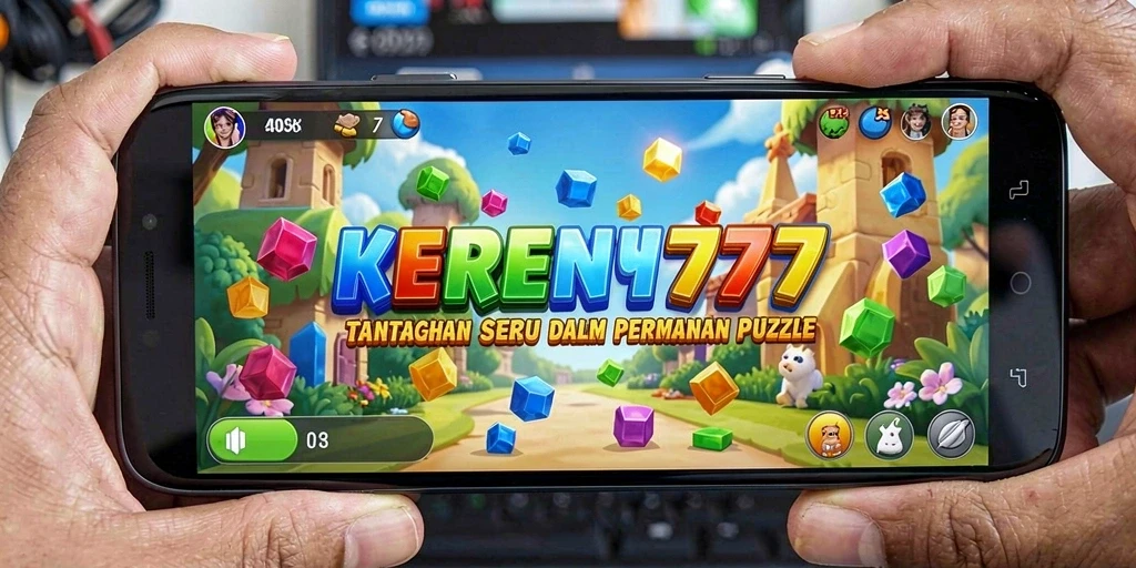 Tampilan gameplay KEREN777 menampilkan berbagai puzzle menarik dan menantang.