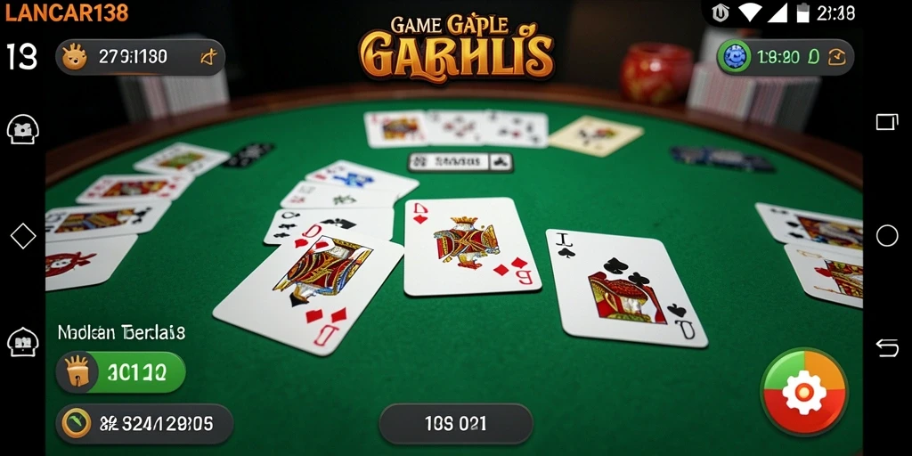 Tampilan gameplay Gaple yang menyenangkan dan interaktif.