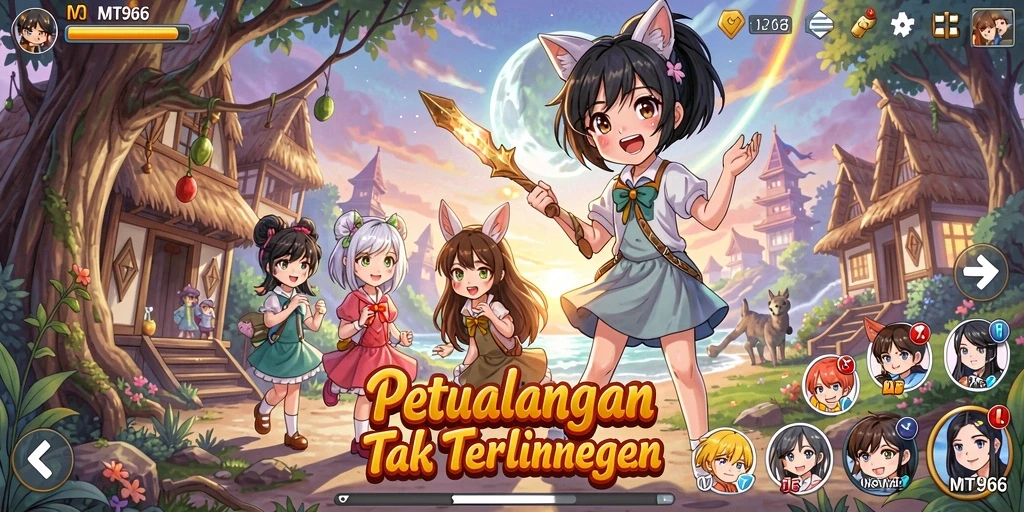 Tampilan gameplay menarik dari MT966 yang memukau.