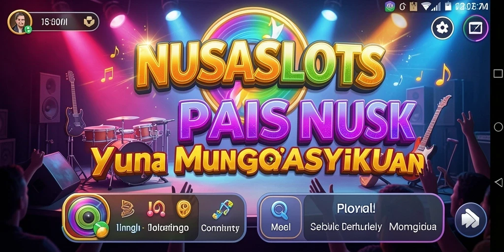 Tampilan gameplay NUSASLOTS dengan lagu-lagu yang mengasyikkan.