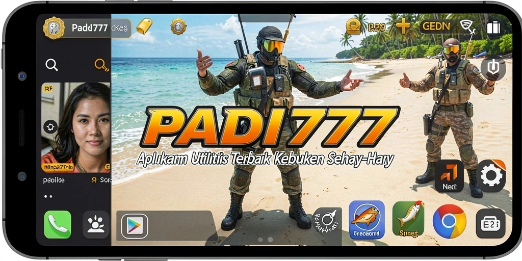 Tampilan antarmuka PADI777 yang sederhana dan intuitif.