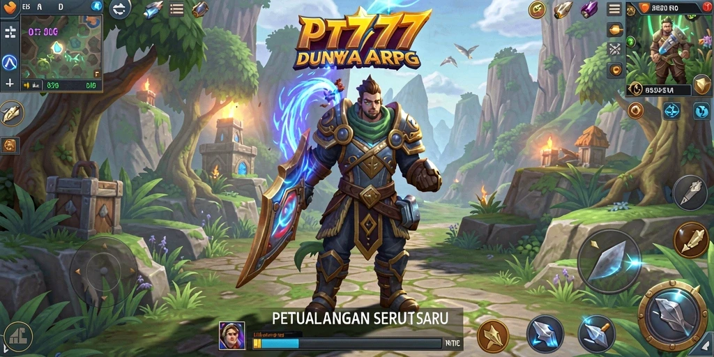 Tangkapan layar gameplay PT777 menampilkan aksi pertempuran yang mendebarkan.