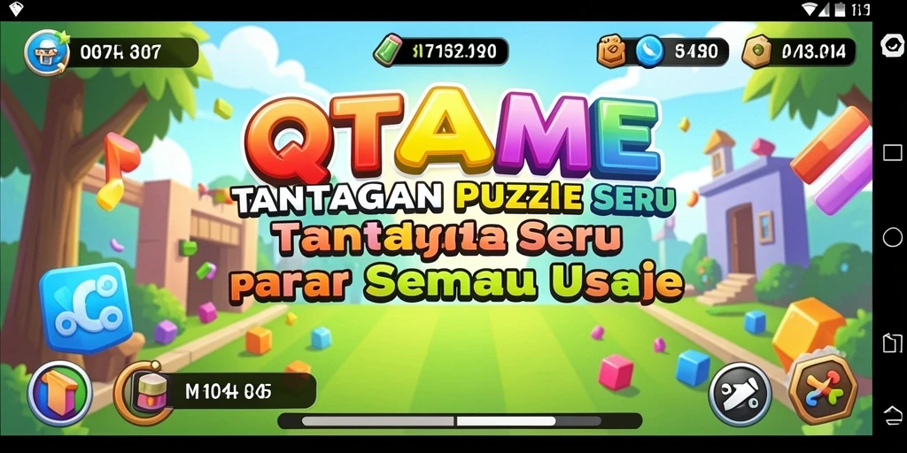 Tampilan gameplay puzzle yang menarik dan penuh tantangan.