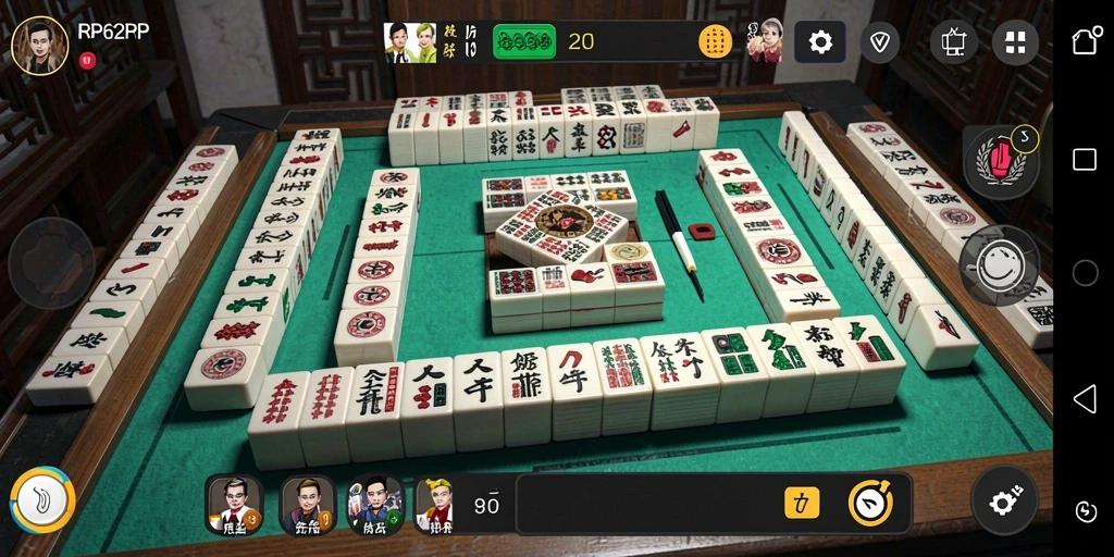 Screenshot gameplay <strong>RP62RP</strong> yang menunjukkan level Mahjong yang menantang.