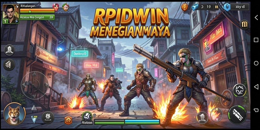 Gameplay RPIDWIN dengan petualangan seru dan grafis menarik.
