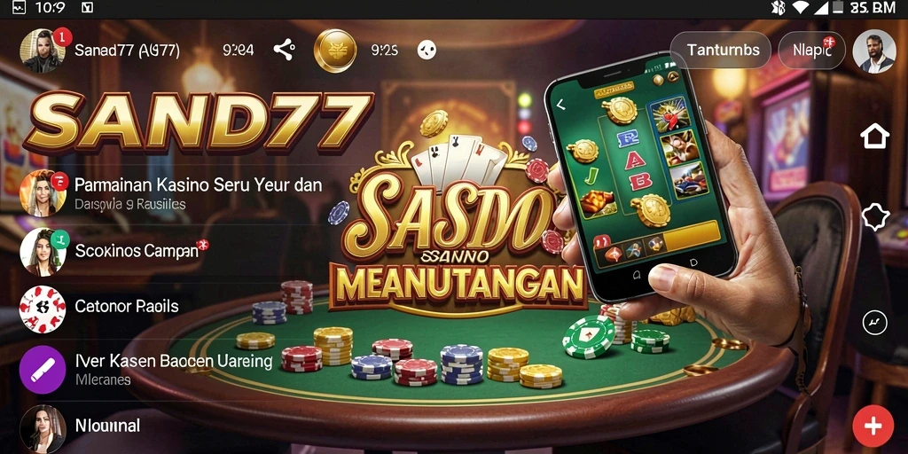 Tampilan gameplay SAND77 yang mengasyikkan dan menjanjikan.