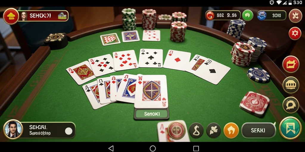 Screenshot SEHOKI menampilkan gameplay seru Gaple yang menghibur.