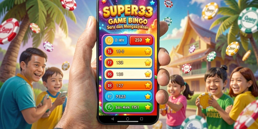 Tampilan gameplay seru di SUPER33 dengan berbagai tema Bingo.