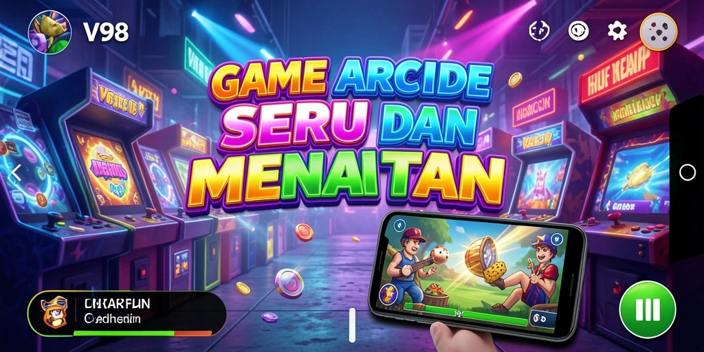 Tampilan gameplay seru dari V98 dengan tantangan menarik.