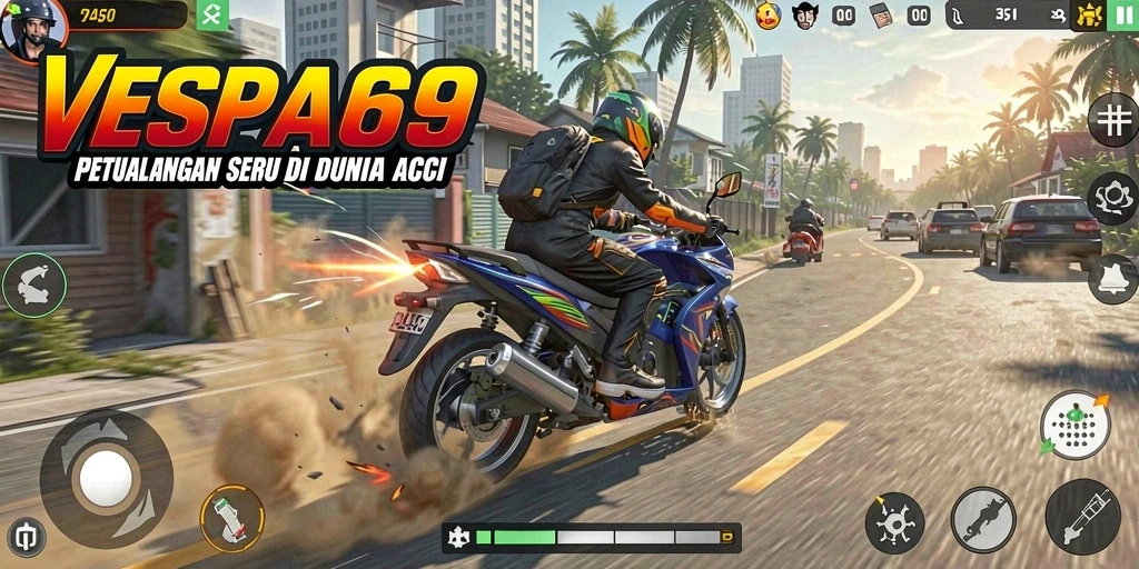 Gameplay seru VESPA69 yang penuh aksi dan tantangan.