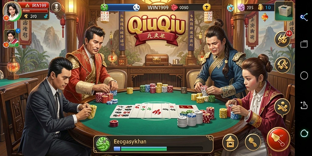Tampilan menarik dari gameplay WIN199 QiuQiu.